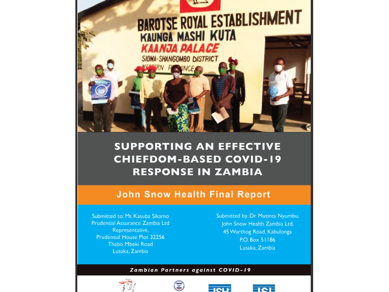 Supporting a Chiefdom-Based COVID-19 Response in Zambia